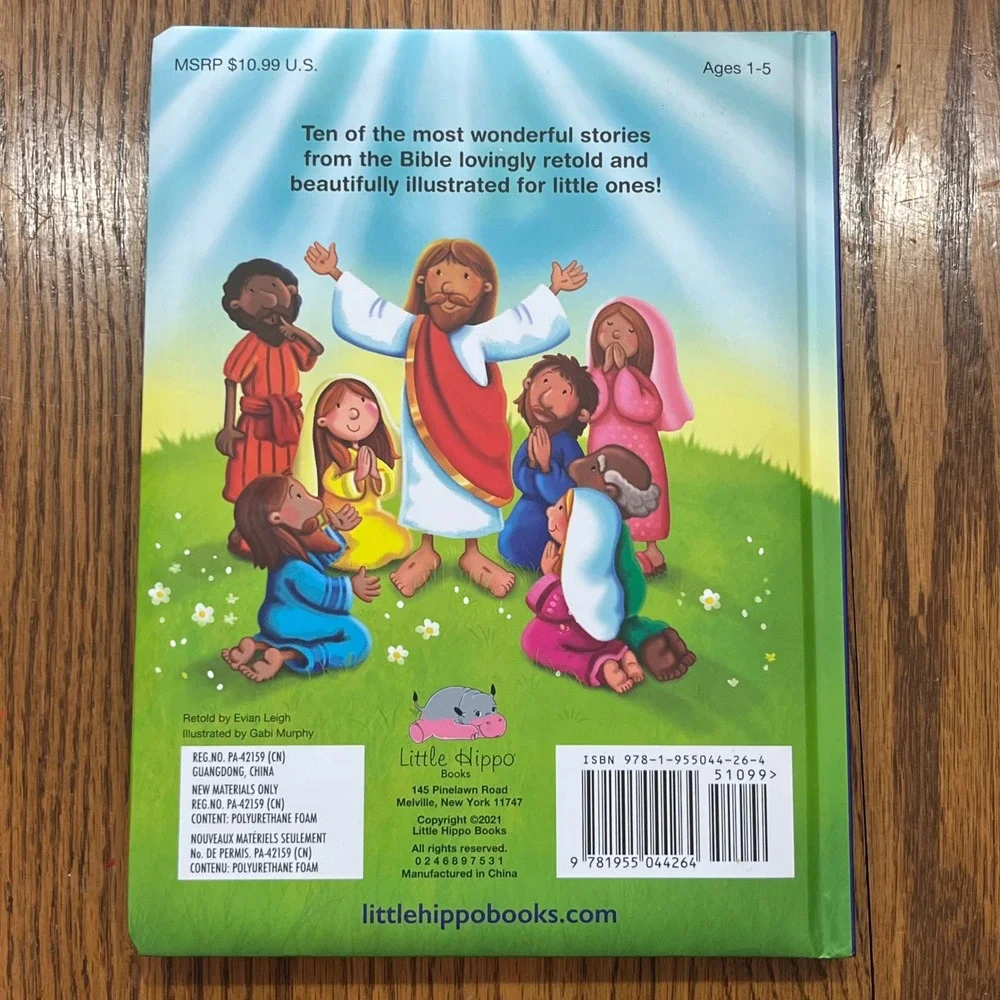 My First Book of Bible Stories Illustrated by Gabi Murphy Ages 1-5 Board Book‎